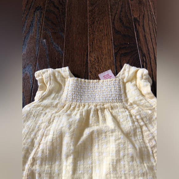 Gillian’s Closet Girls 4T Pastel Yellow Gingham Smocked Ruched Tunic Top - EUC! - Picture 4 of 11